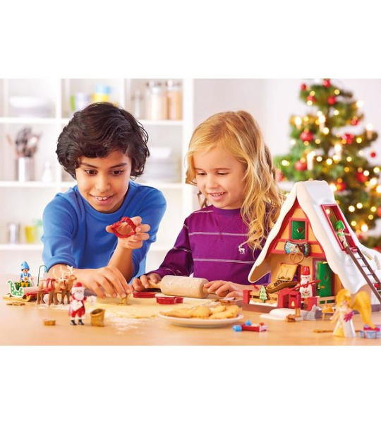 Enfant Fille jouet PLAYMOBIL Atelier de biscuit du Père Noel avec moules 9493 